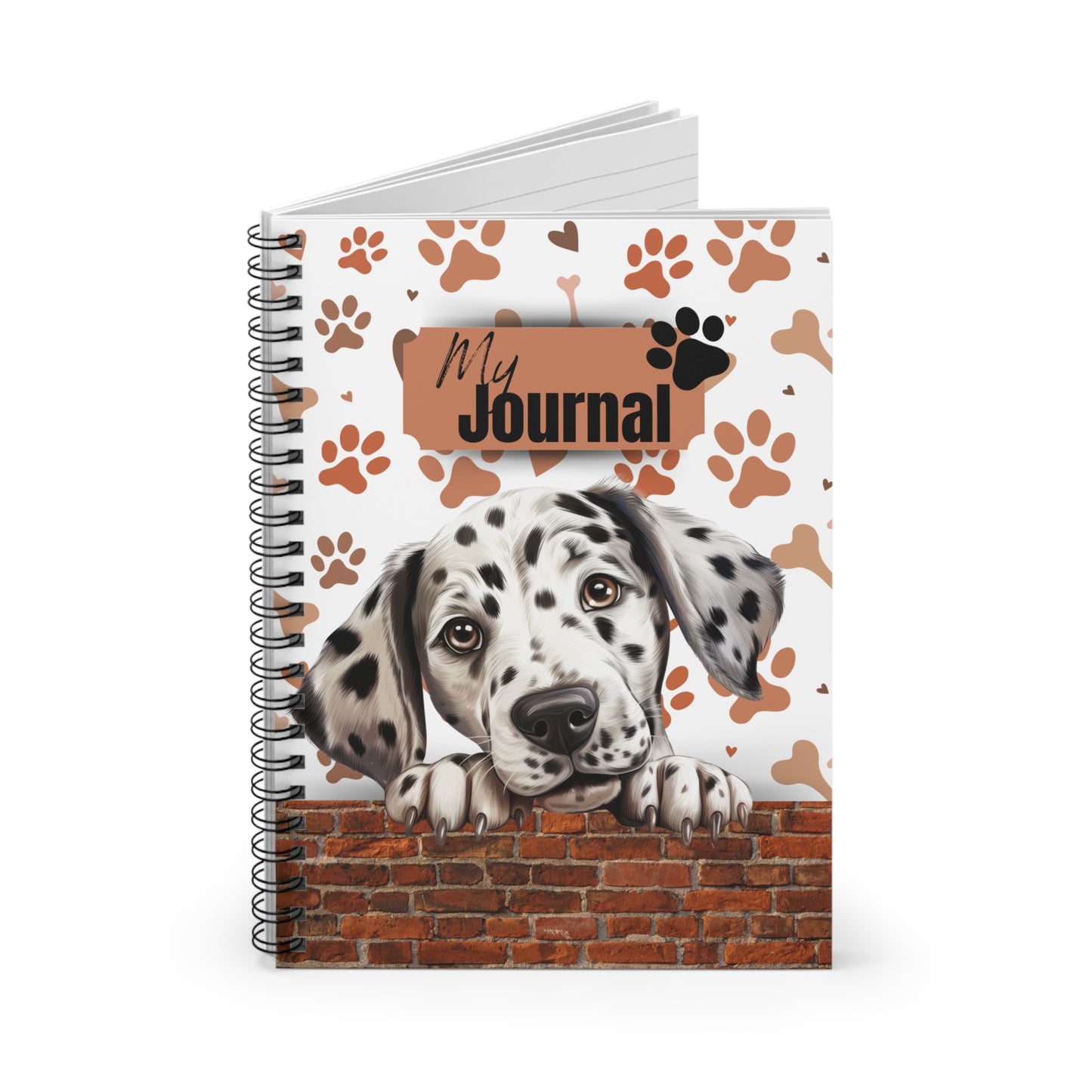 Dalmatian Spiral Notebook - Ruled Line
