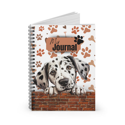 Dalmatian Spiral Notebook - Ruled Line