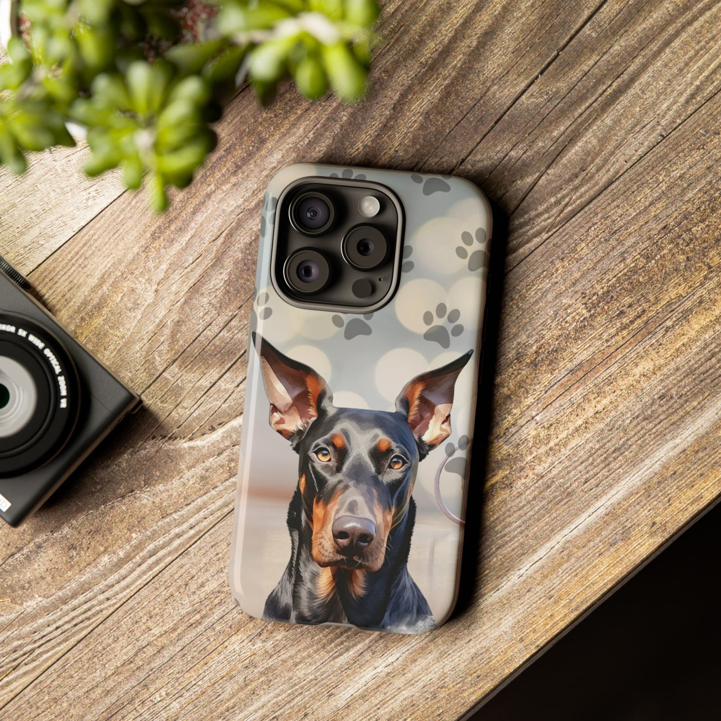 Doberman Phone Case by Tough Cases (Apple iPhone, Samsung Galaxy, and Google Pixel)