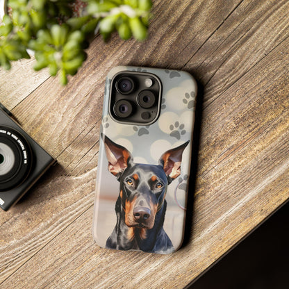 Doberman Phone Case by Tough Cases (Apple iPhone, Samsung Galaxy, and Google Pixel)