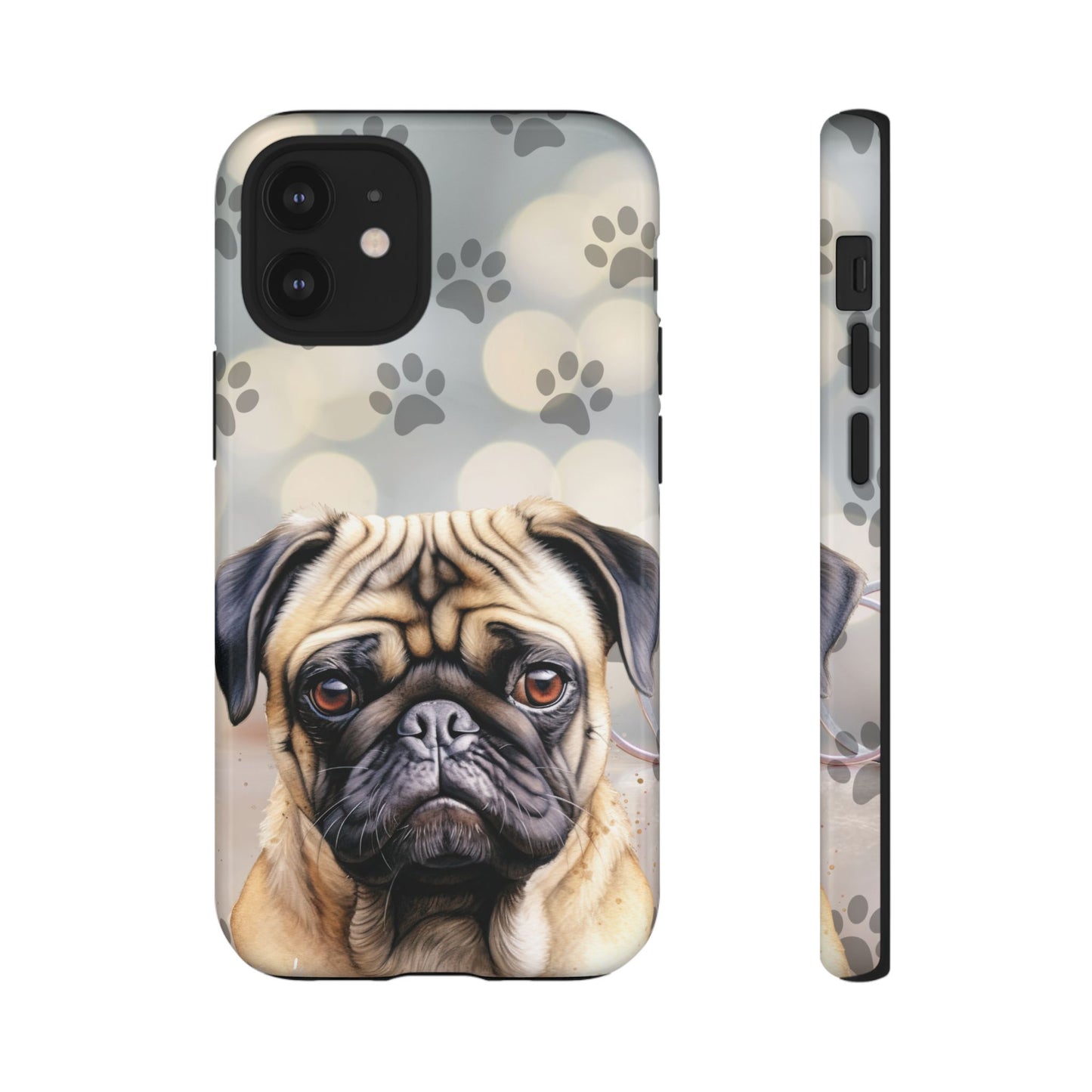 Pug Phone Case by Tough Cases (Apple iPhone, Samsung Galaxy, and Google Pixel)