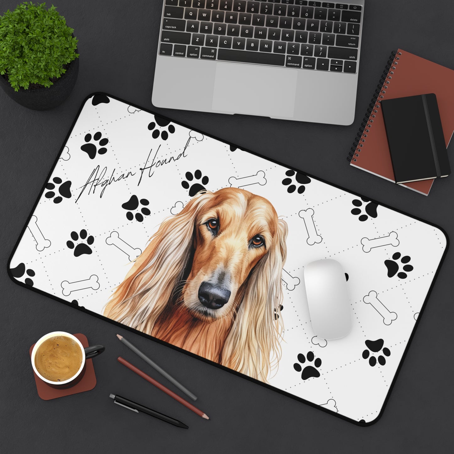 Afghan Hound Desk Mat