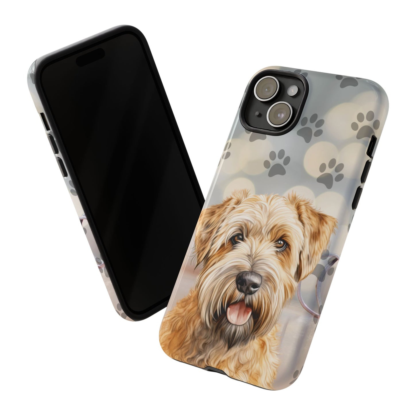 Self-Coated Wheaten Terrier by Tough Cases (Apple iPhone, Samsung Galaxy, and Google Pixel)