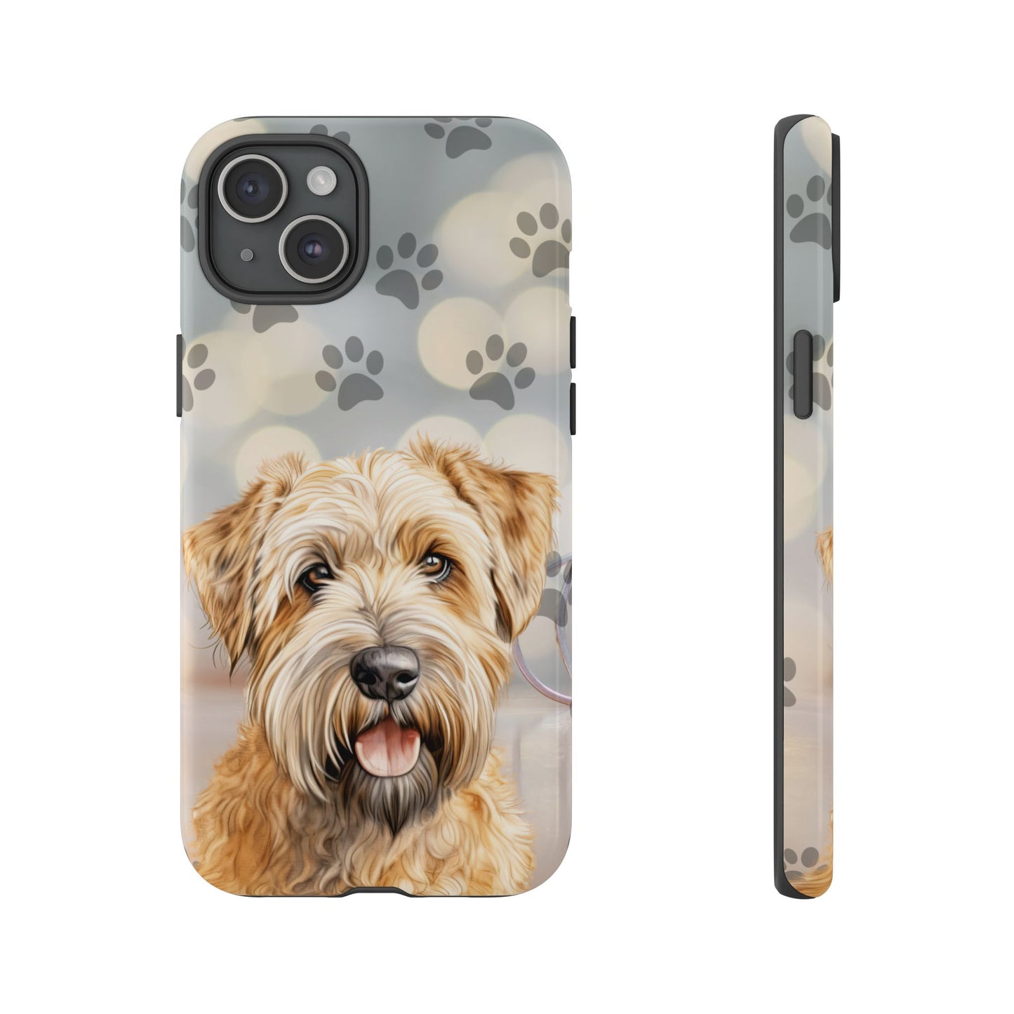 Self-Coated Wheaten Terrier by Tough Cases (Apple iPhone, Samsung Galaxy, and Google Pixel)