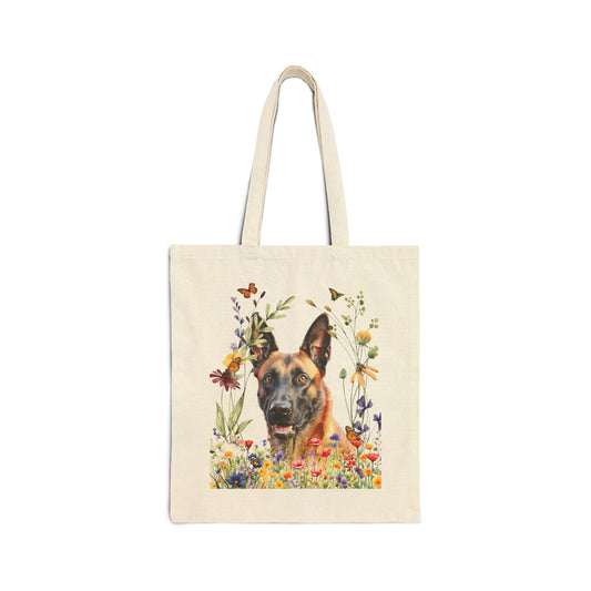 Belgian Malinois Canvas Tote Bag