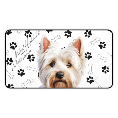 West Highland White Terrier Desk Mat