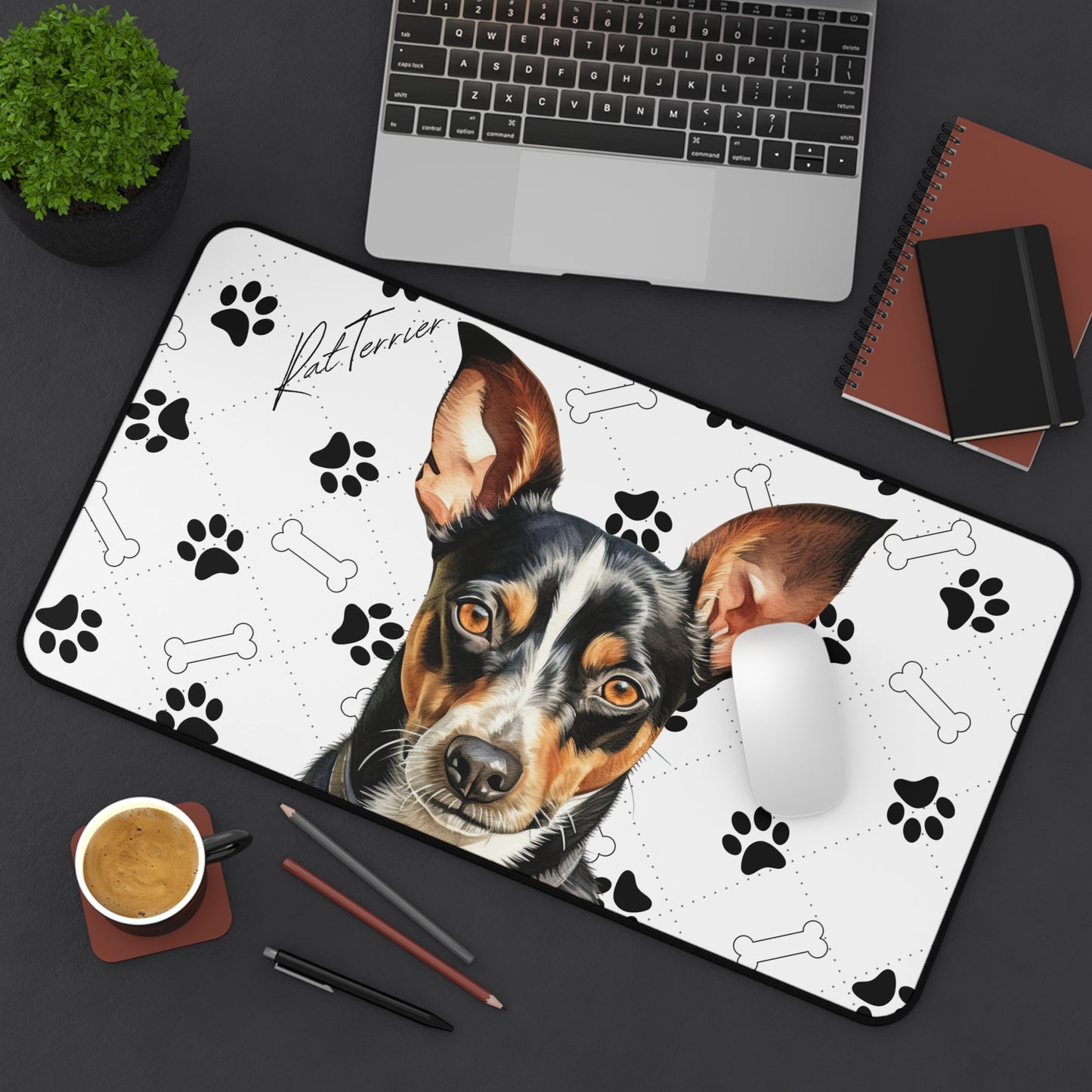 Rat Terrier Desk Mat