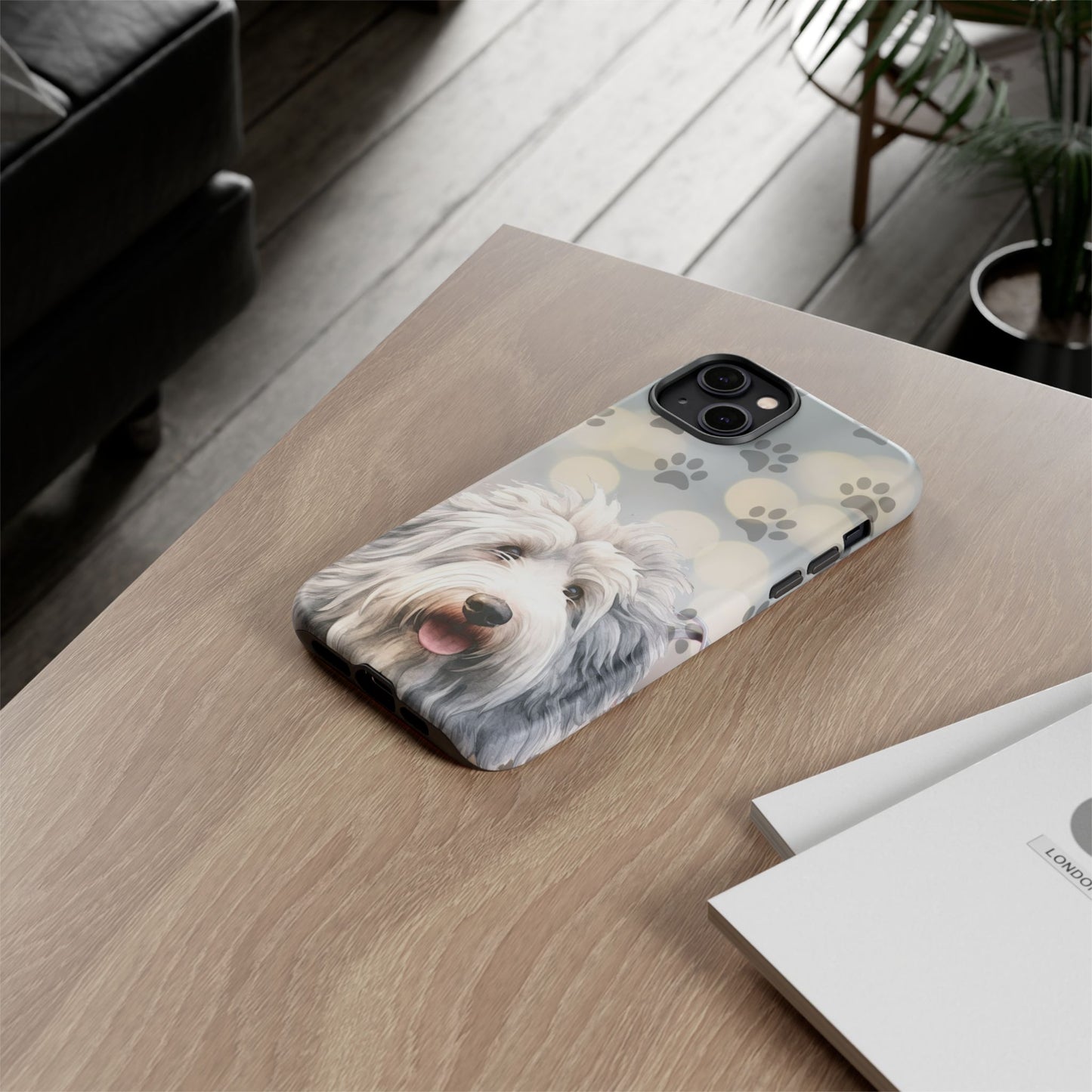 Old English Sheepdog by Tough Cases (Apple iPhone, Samsung Galaxy, and Google Pixel devices)
