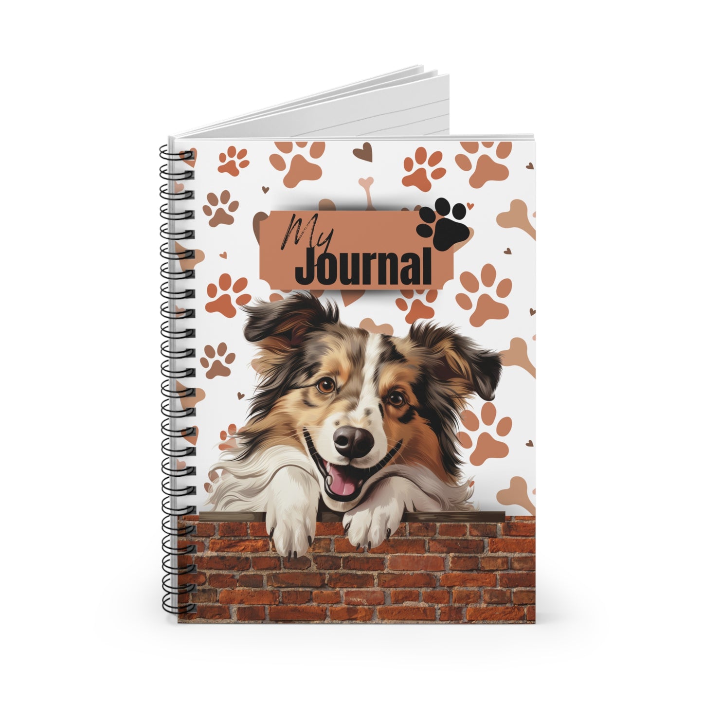 Shetland Sheepdog Spiral Notebook - Ruled Line