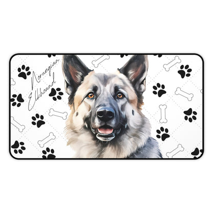 Norwegian Elkhound Desk Mat