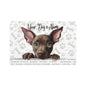 Xoloitzcuintli Personalized Pet Food Mat, Custom Dog Food Mat, Dog Feeding Mat, Cute Pet Mat, Dog Lovers Gift