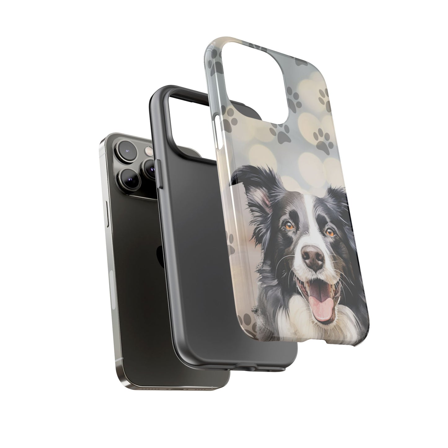 Border Collie Phone Case by Tough Cases (Apple iPhone, Samsung Galaxy, and Google Pixel)