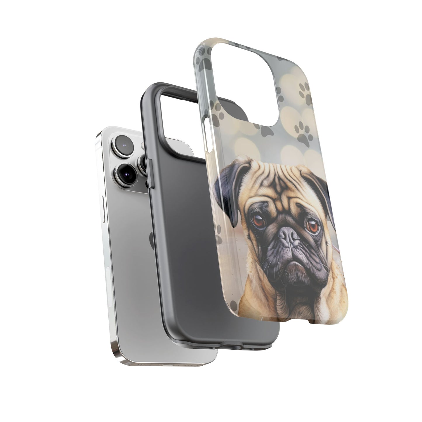 Pug Phone Case by Tough Cases (Apple iPhone, Samsung Galaxy, and Google Pixel)