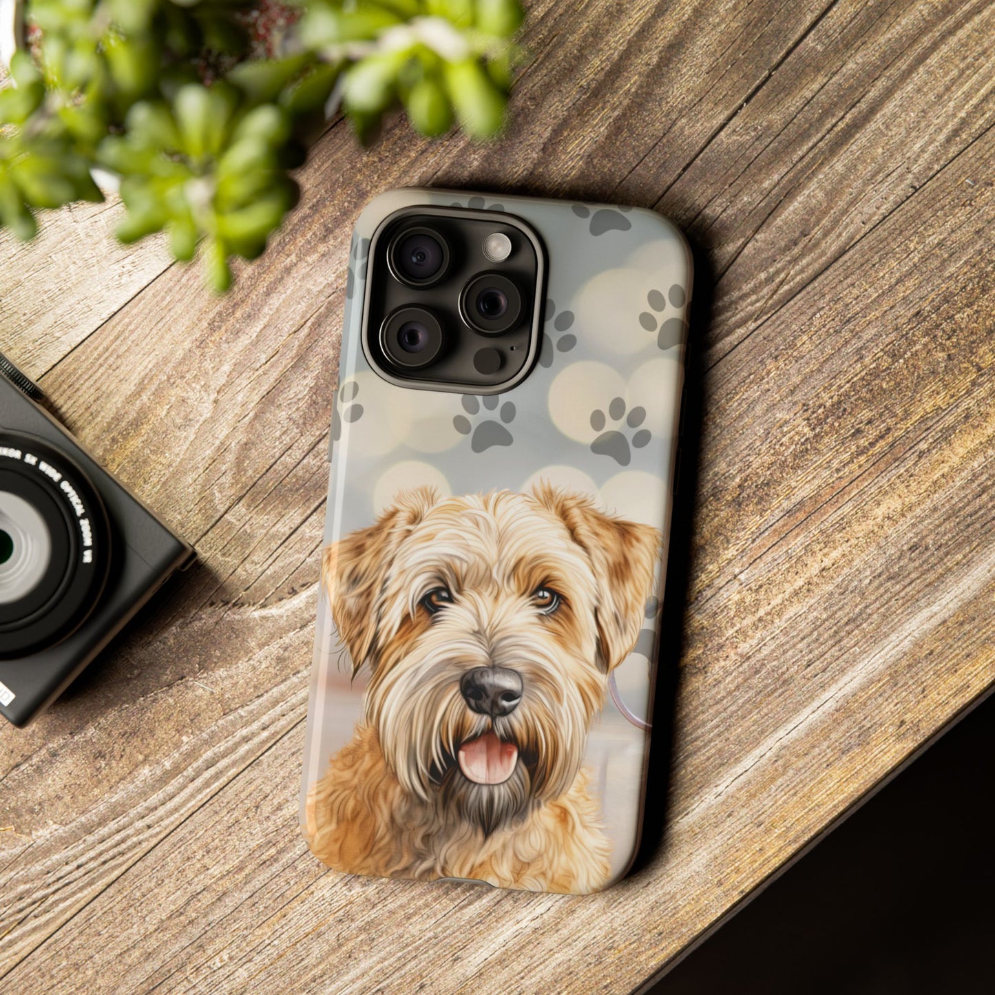 Self-Coated Wheaten Terrier by Tough Cases (Apple iPhone, Samsung Galaxy, and Google Pixel)