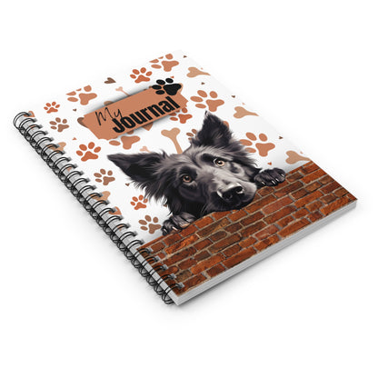 Belgian Sheepdog Spiral Notebook - Ruled Line
