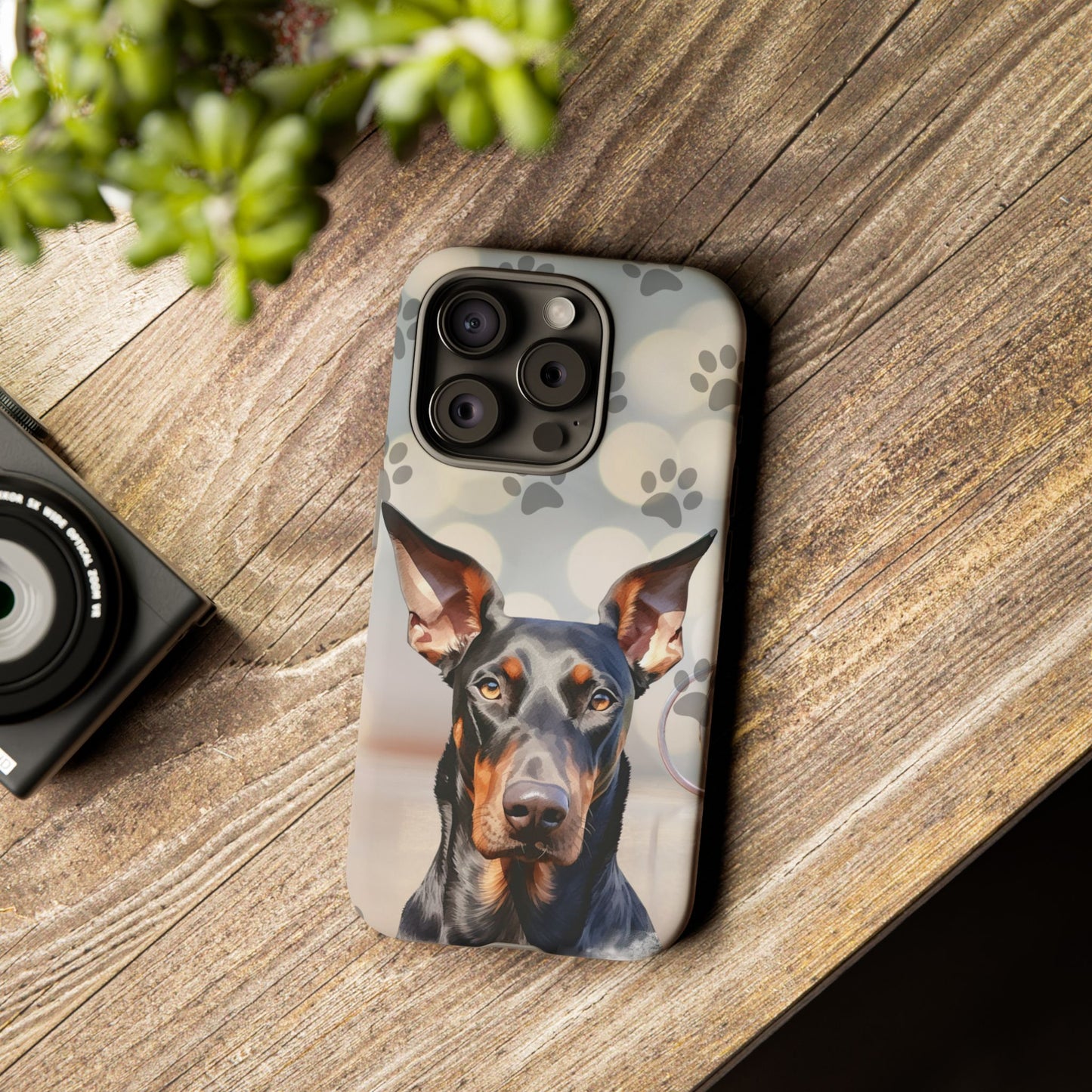Doberman Phone Case by Tough Cases (Apple iPhone, Samsung Galaxy, and Google Pixel)