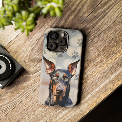 Doberman Phone Case by Tough Cases (Apple iPhone, Samsung Galaxy, and Google Pixel)
