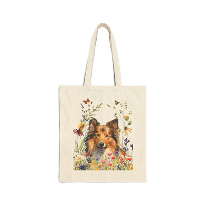 Shetland Sheepdog Canvas Tote Bag
