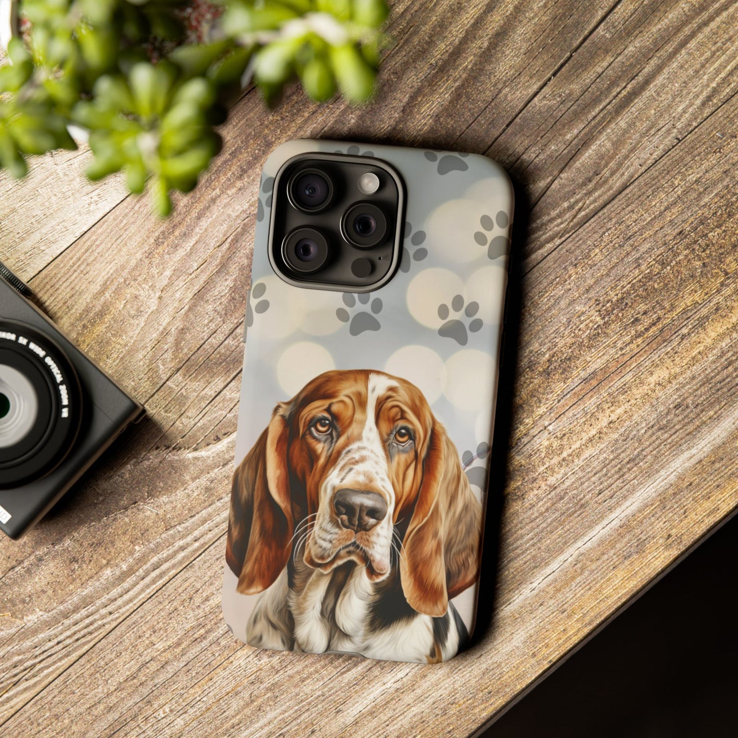Basset Hound Phone Case by Tough Cases (Apple iPhone, Samsung Galaxy, and Google Pixel)