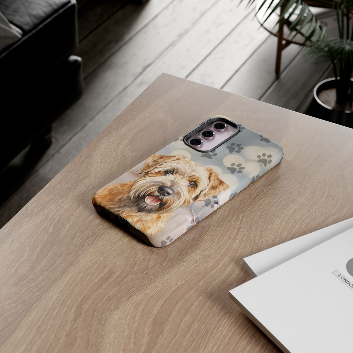 Self-Coated Wheaten Terrier by Tough Cases (Apple iPhone, Samsung Galaxy, and Google Pixel)