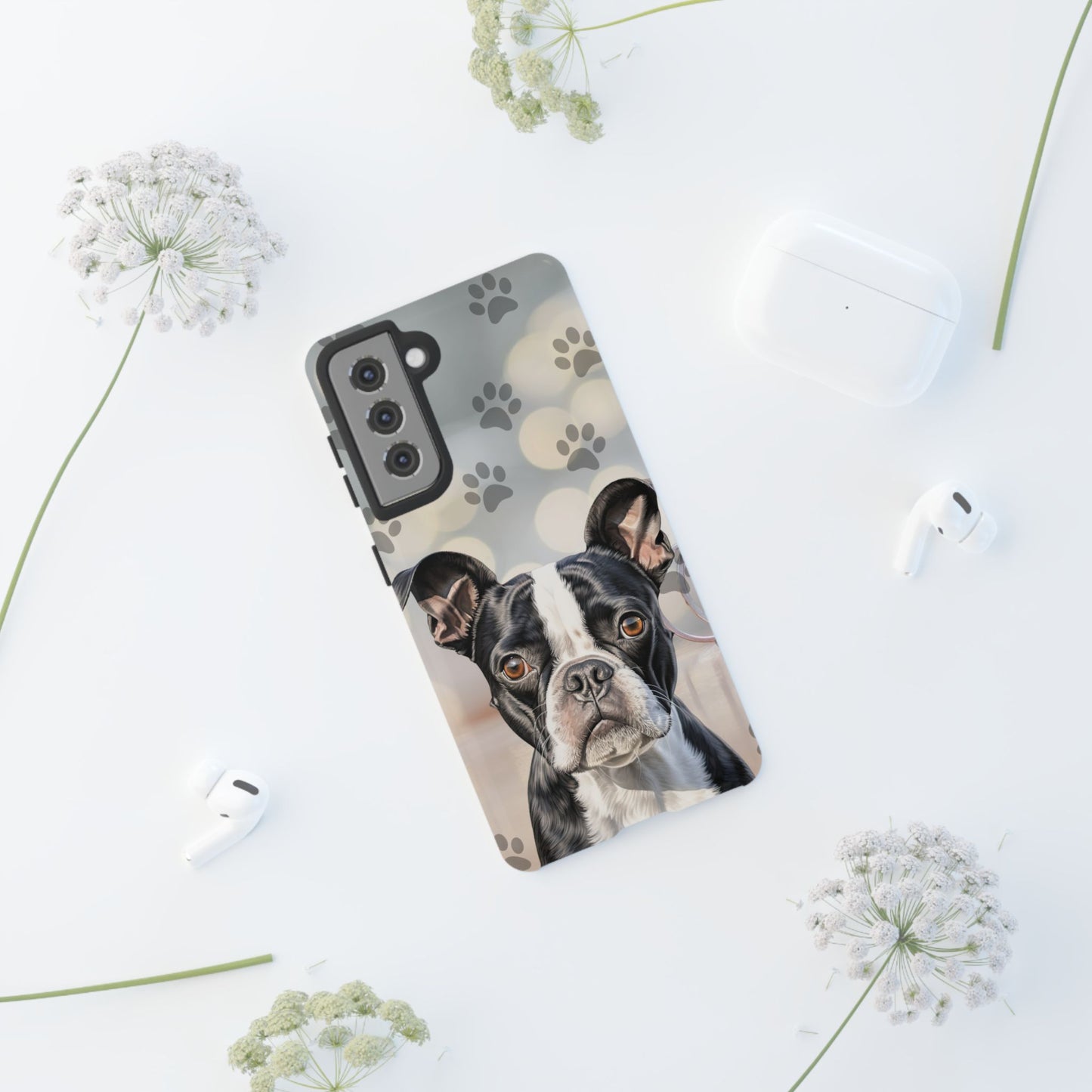 Boston Terrier Phone Case by Tough Cases (Apple iphone, Samsung galaxy, Google Pixel) Boston Terrier