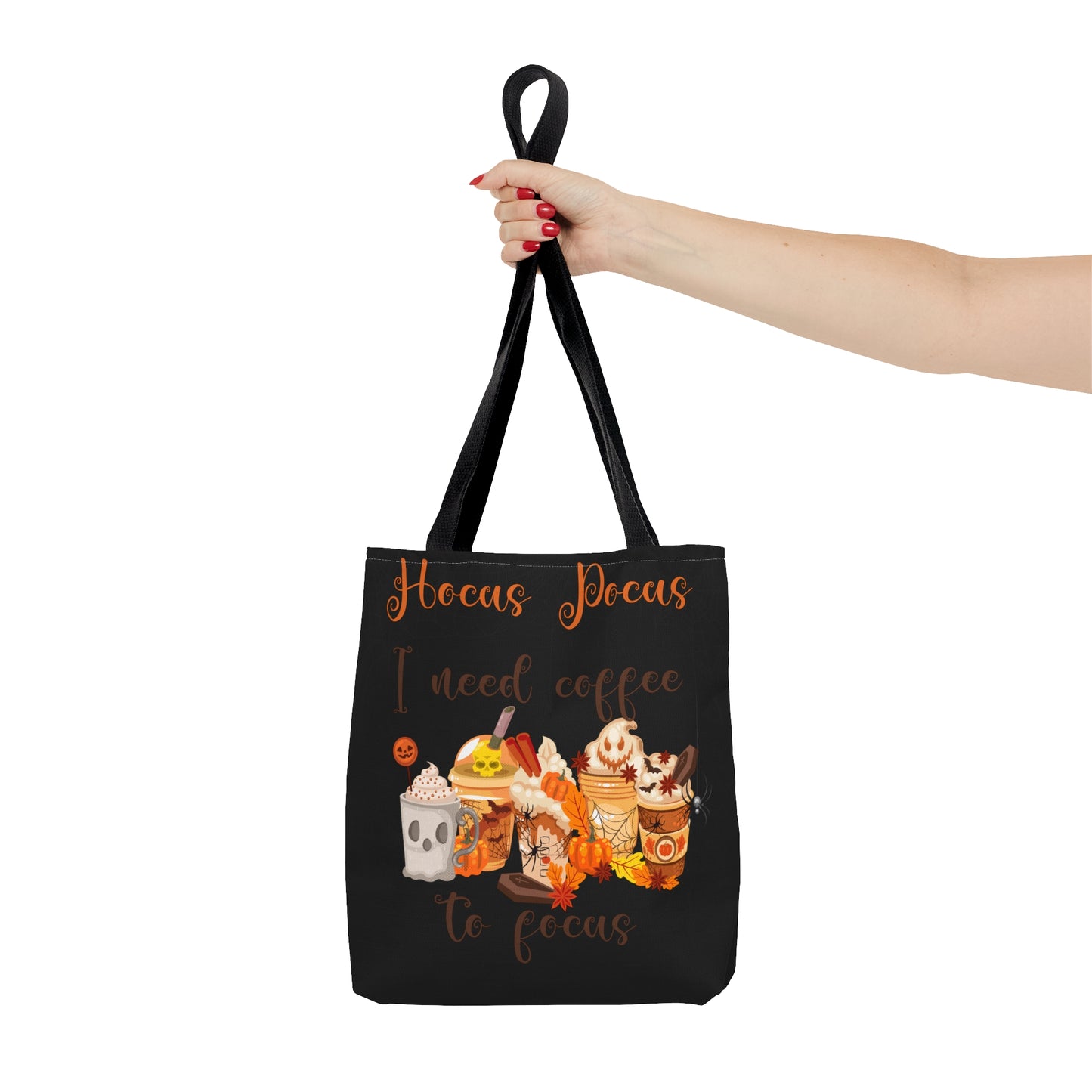 Halloween Coffee Tote Bag (Black)