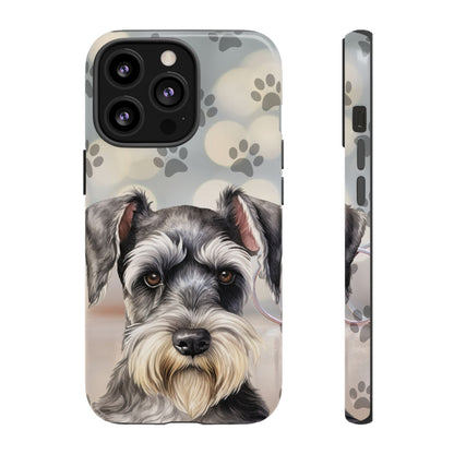 Miniature Schnauzer by Tough Cases (Apple iPhone, Samsung Galaxy, and Google Pixel)