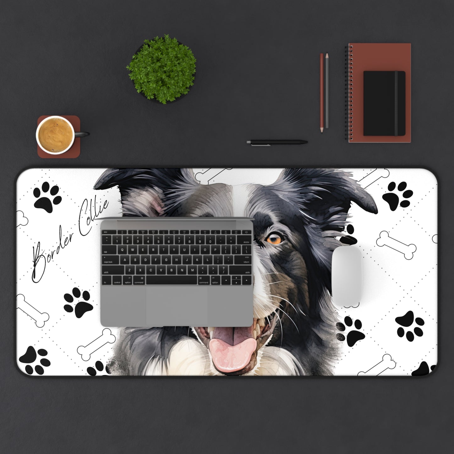 Border Collie Desk Mat