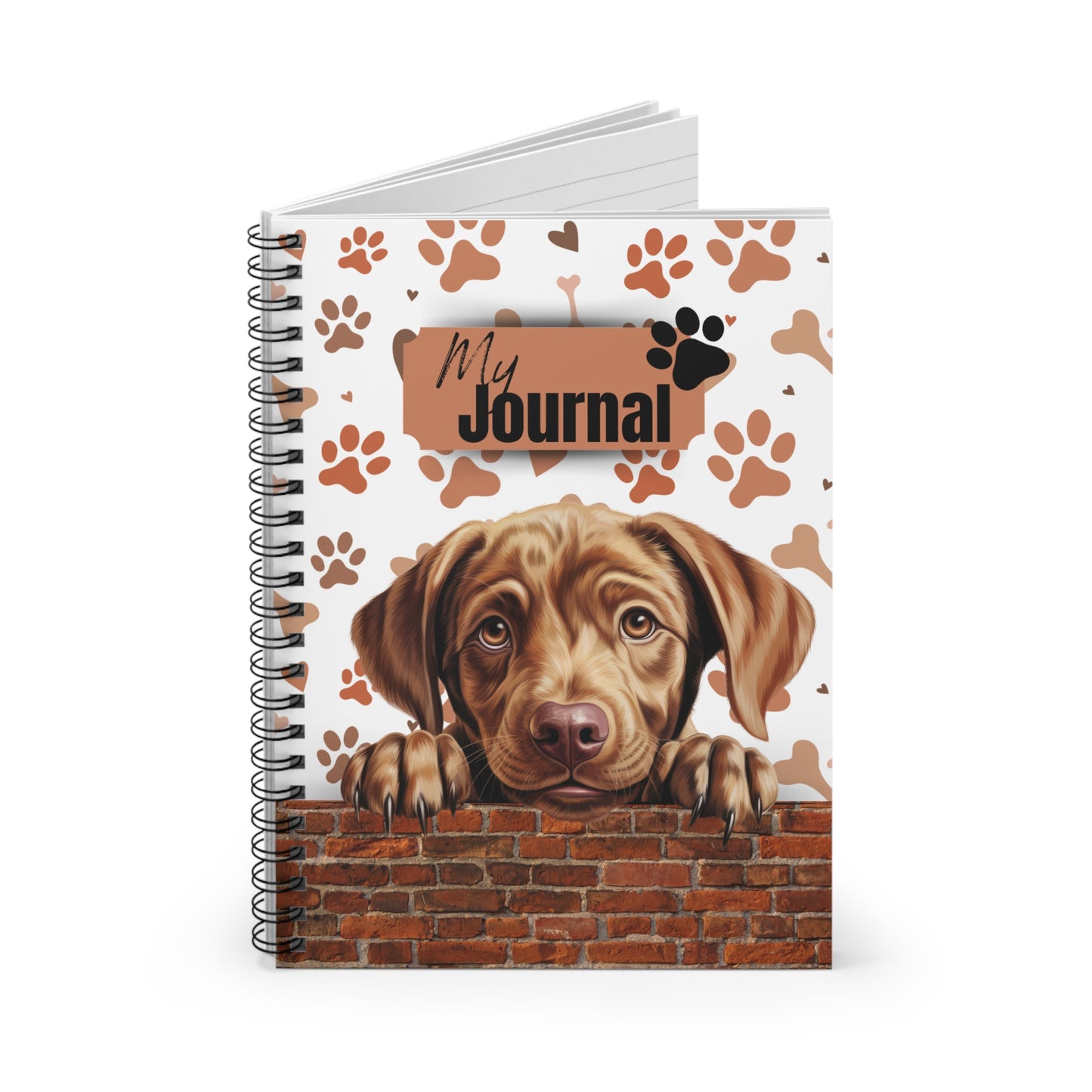 Labrador Retriever Spiral Notebook - Ruled Line