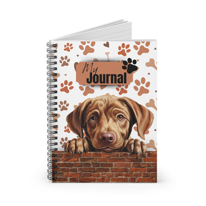 Labrador Retriever Spiral Notebook - Ruled Line
