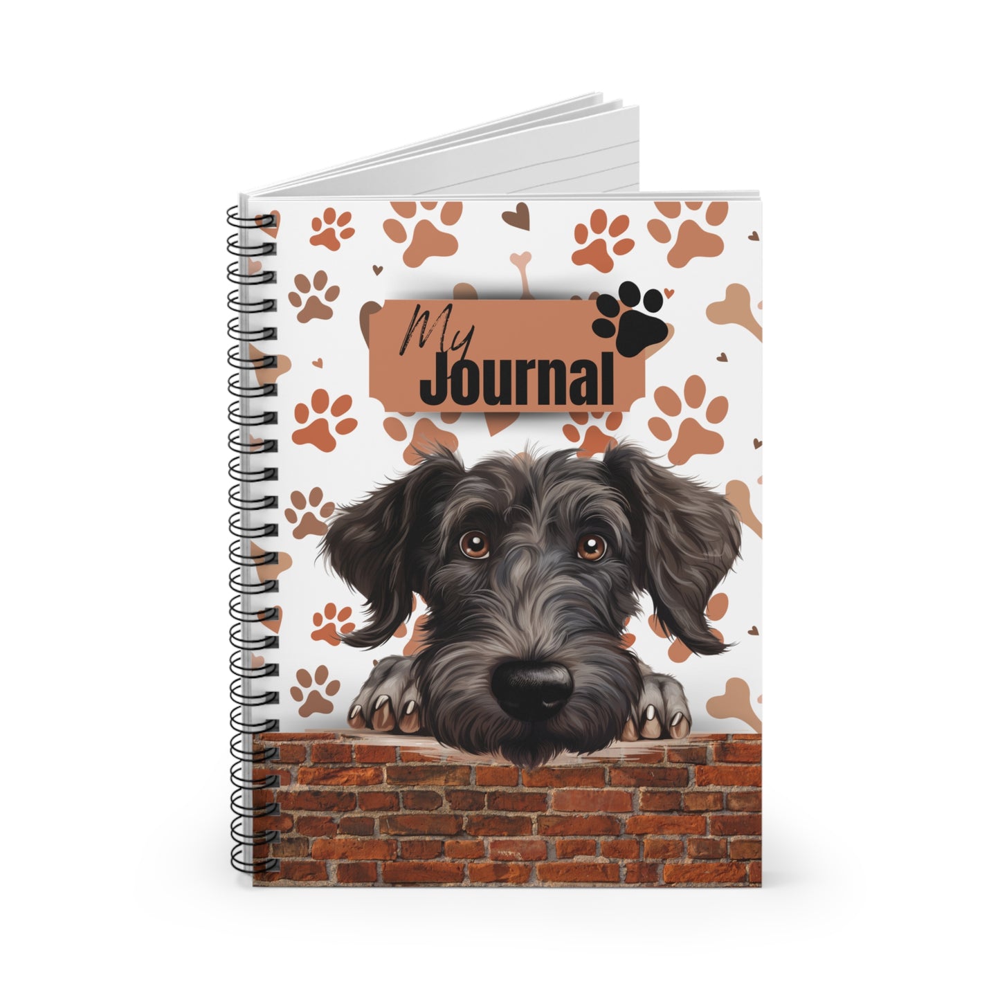 Scottish Deerhound Spiral Notebook - Ruled Line