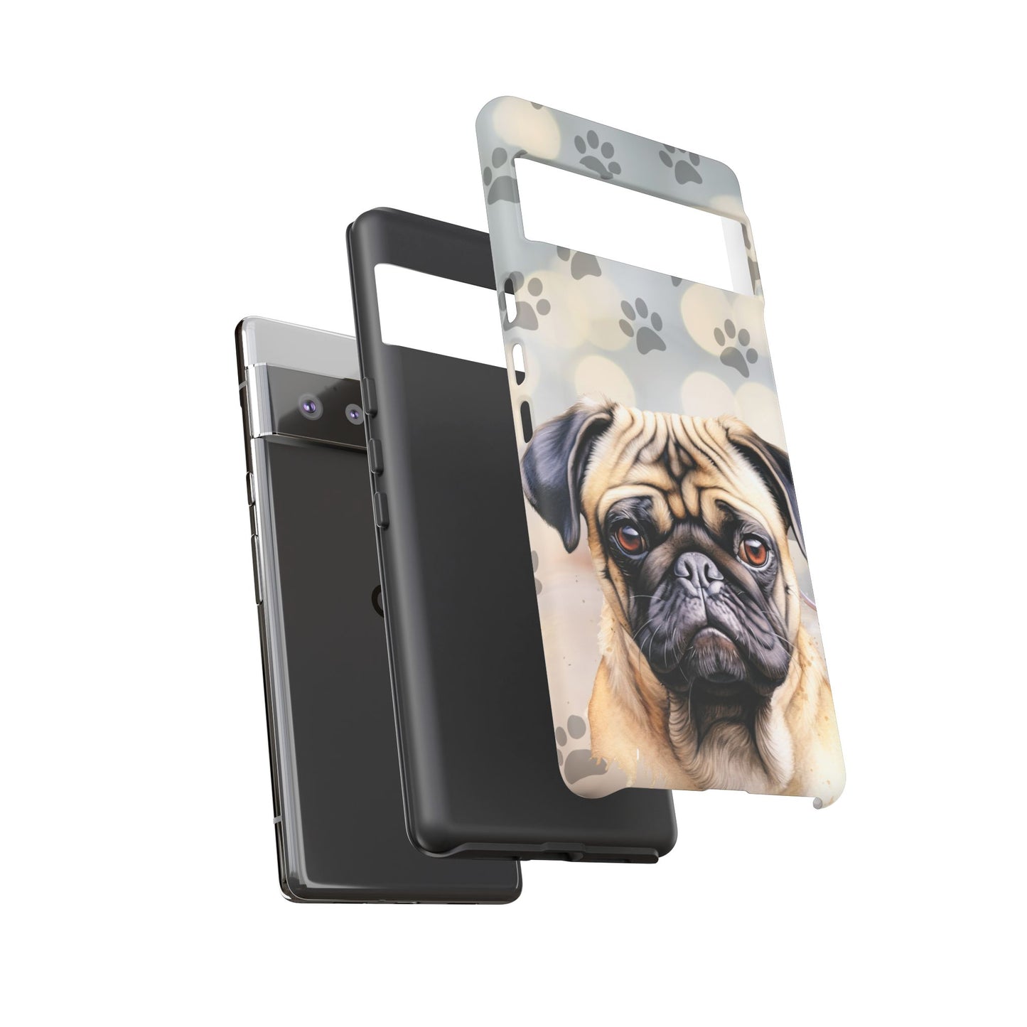 Pug Phone Case by Tough Cases (Apple iPhone, Samsung Galaxy, and Google Pixel)