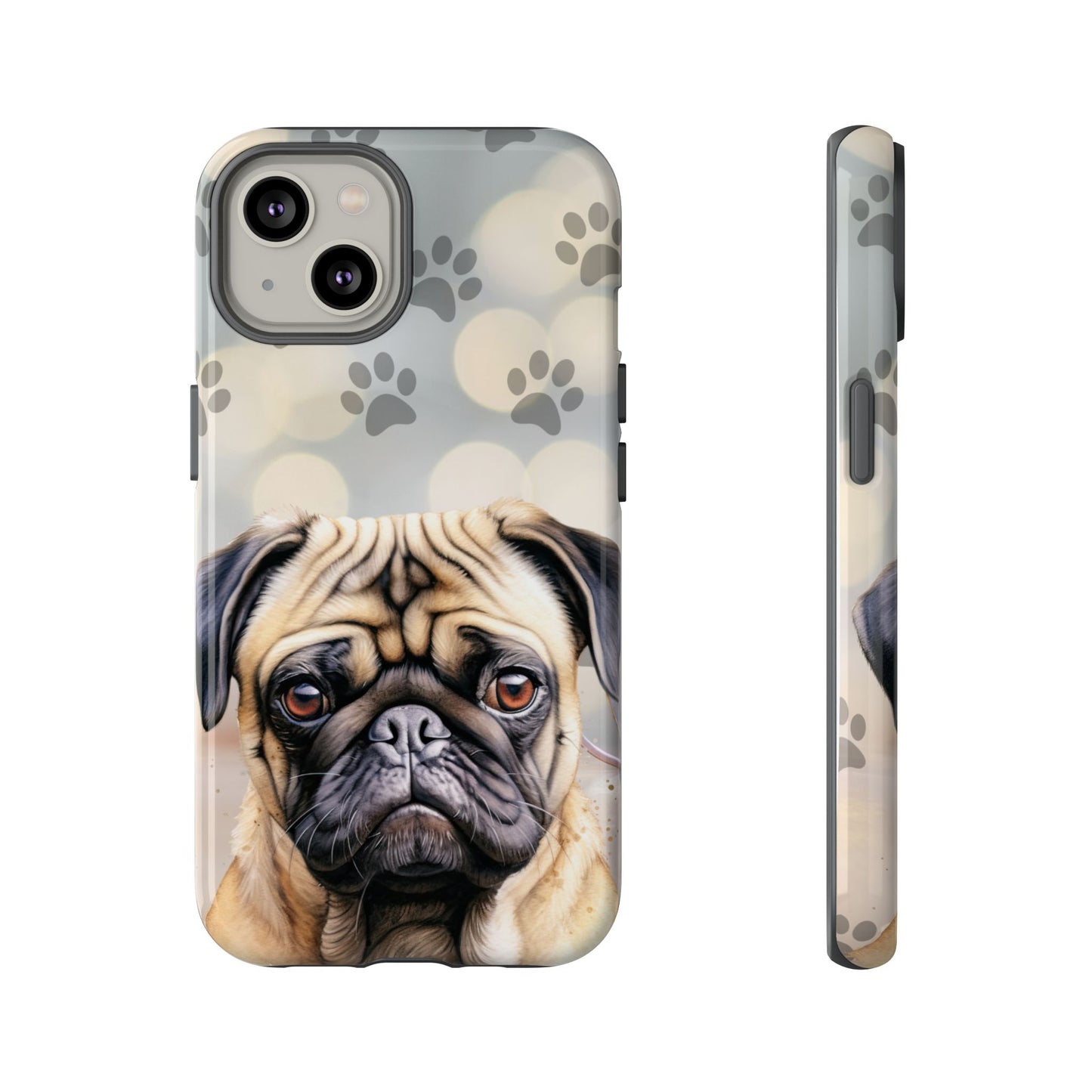 Pug Phone Case by Tough Cases (Apple iPhone, Samsung Galaxy, and Google Pixel)