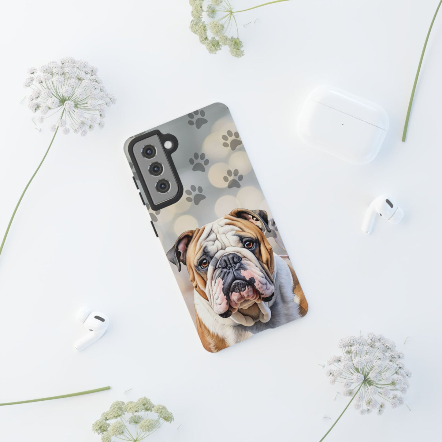Bull Dog Phone Case by Tough Cases (Apple iPhone, Samsung Galaxy, and Google Pixel)