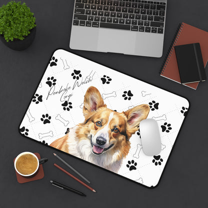 Pembroke Welsh Corgi Desk Mat