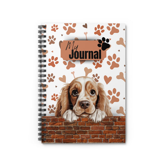 Cocker Spaniel Spiral Notebook - Ruled Line