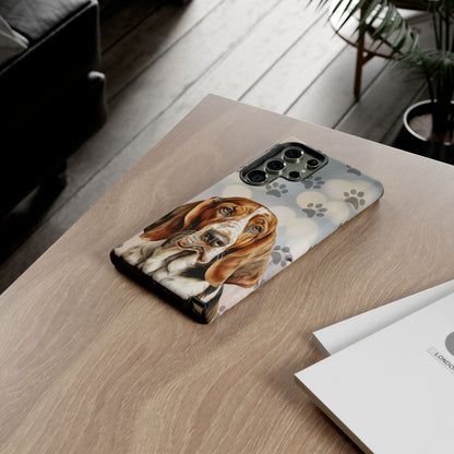 Basset Hound Phone Case by Tough Cases (Apple iPhone, Samsung Galaxy, and Google Pixel)