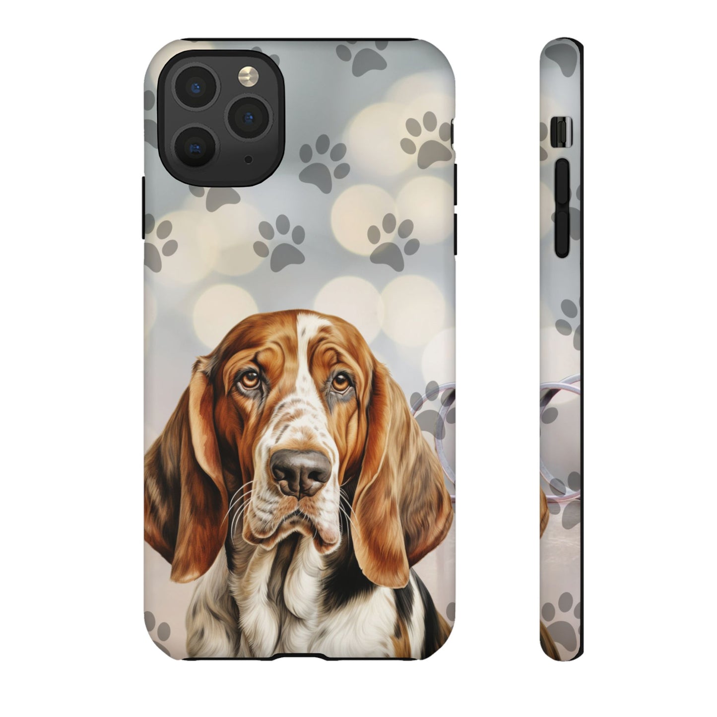 Basset Hound Phone Case by Tough Cases (Apple iPhone, Samsung Galaxy, and Google Pixel)