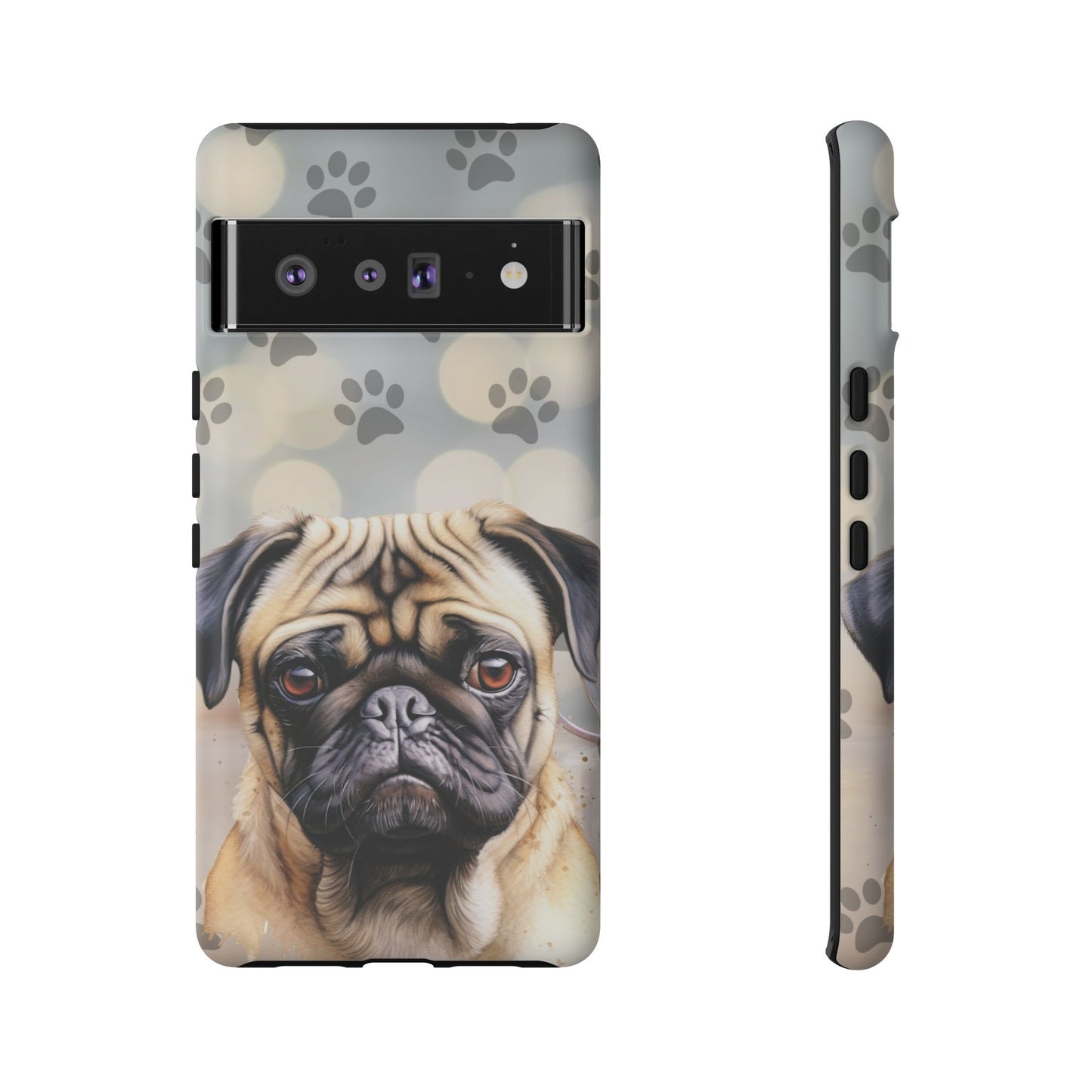Pug Phone Case by Tough Cases (Apple iPhone, Samsung Galaxy, and Google Pixel)