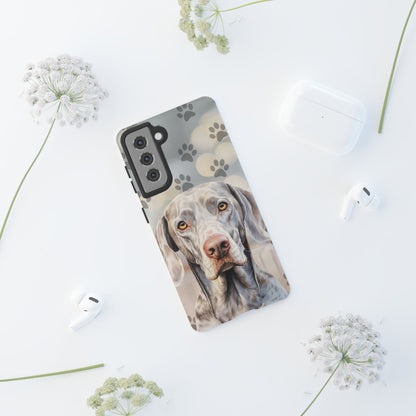 Weimaraner Phone Case by Tough Cases (Apple iPhone, Samsung Galaxy, and Google Pixel)