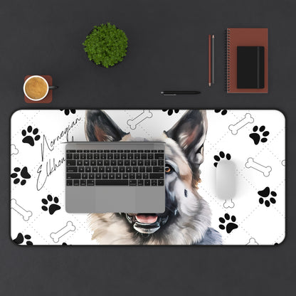 Norwegian Elkhound Desk Mat