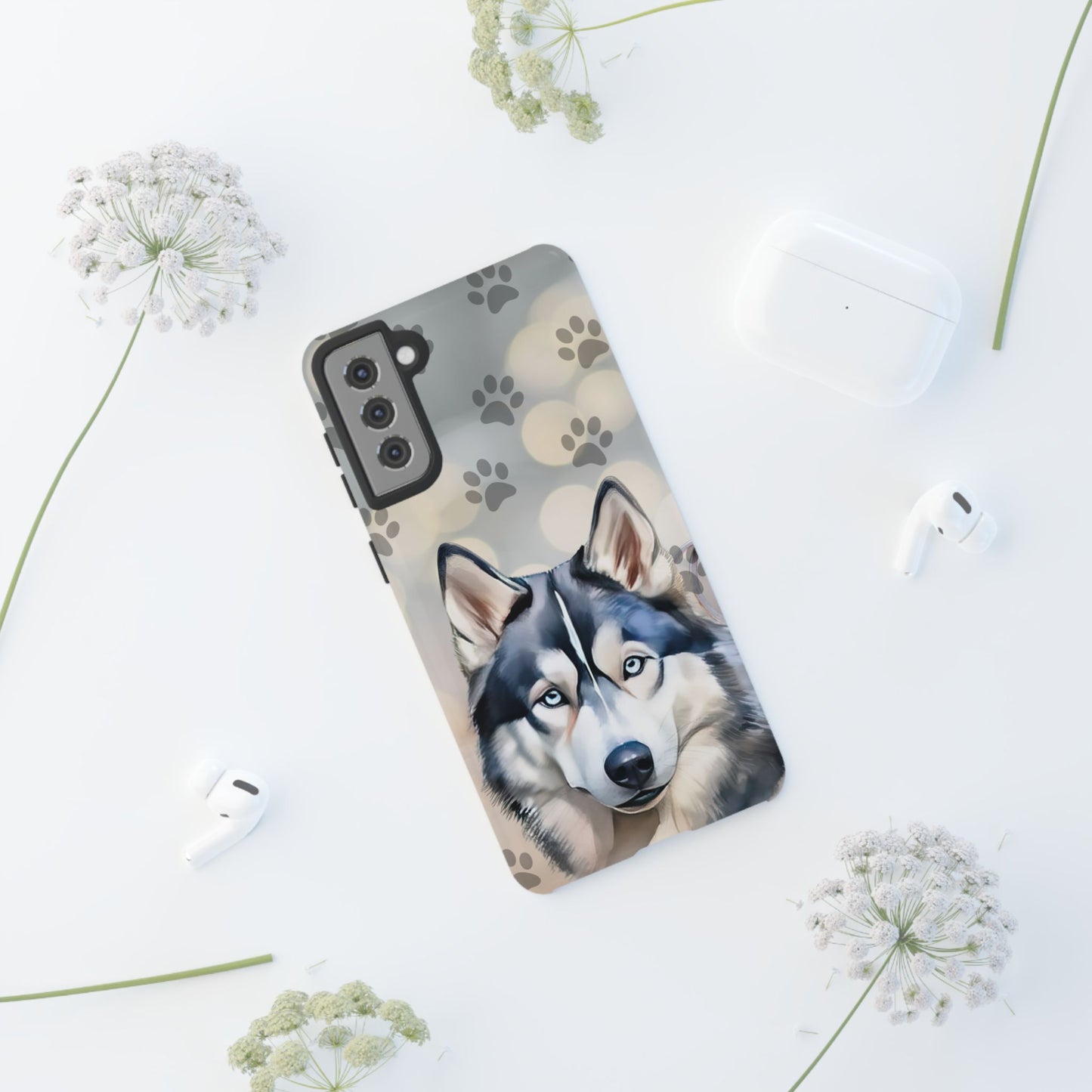 Siberian Husky Phone Cases by Tough Cases (Apple iPhone, Samsung Galaxy, and Google Pixel)