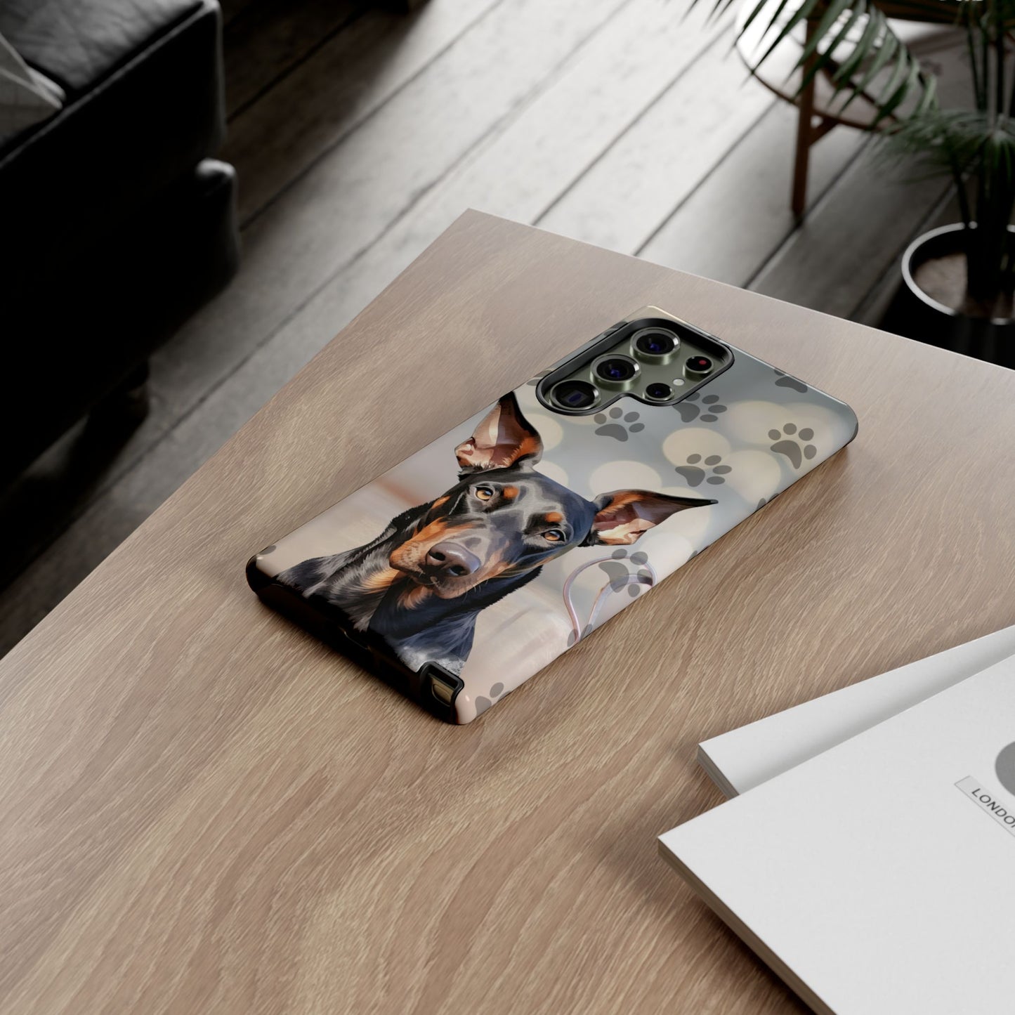 Doberman Phone Case by Tough Cases (Apple iPhone, Samsung Galaxy, and Google Pixel)