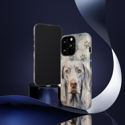 Weimaraner Phone Case by Tough Cases (Apple iPhone, Samsung Galaxy, and Google Pixel)