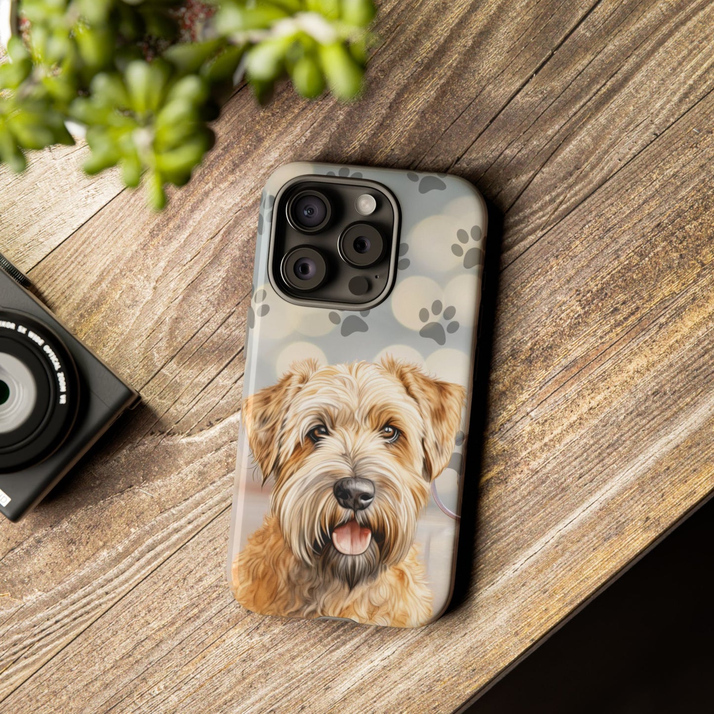 Self-Coated Wheaten Terrier by Tough Cases (Apple iPhone, Samsung Galaxy, and Google Pixel)