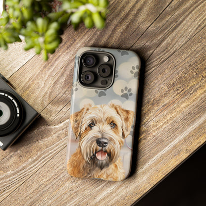 Self-Coated Wheaten Terrier by Tough Cases (Apple iPhone, Samsung Galaxy, and Google Pixel)