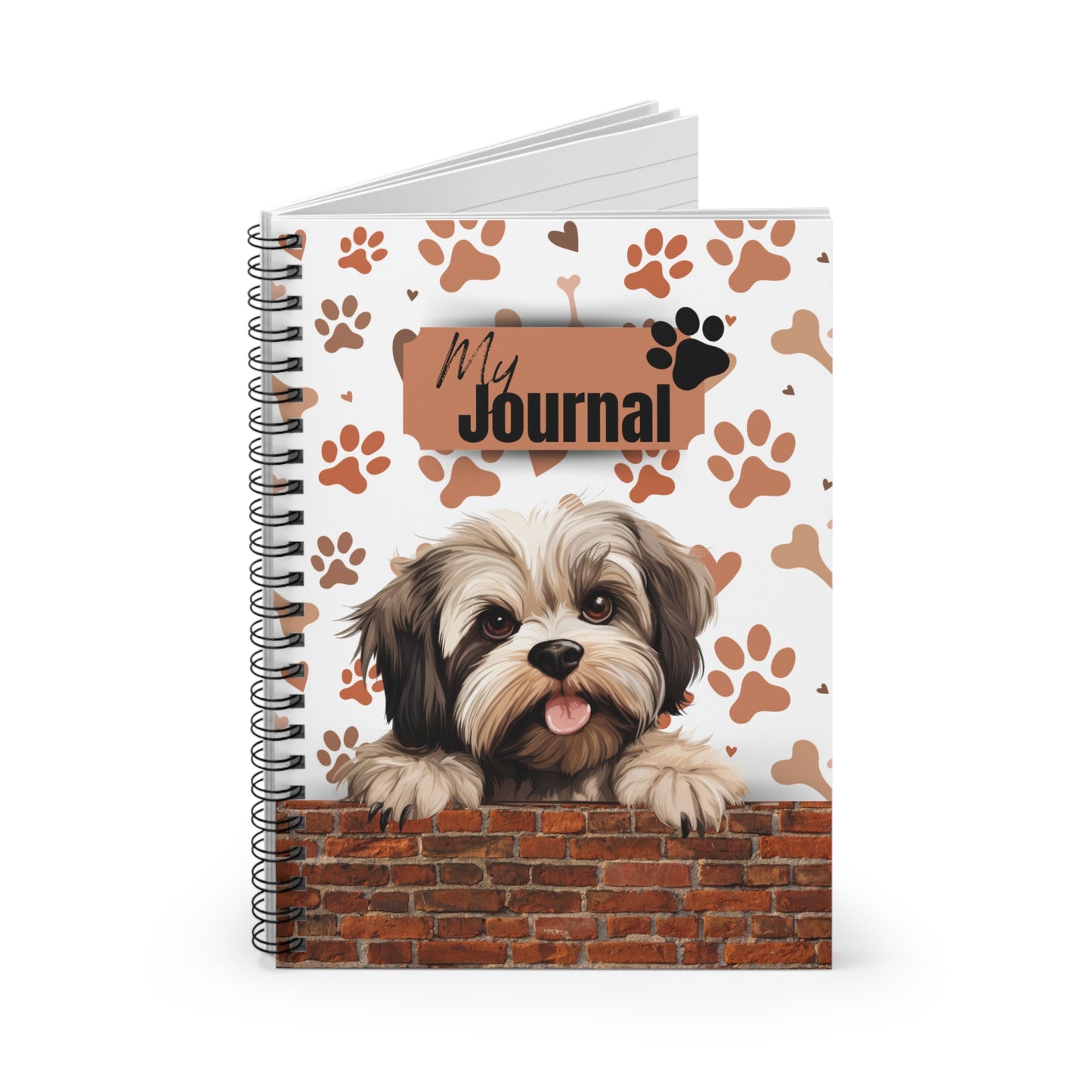 Lhasa Apso Spiral Notebook - Ruled Line