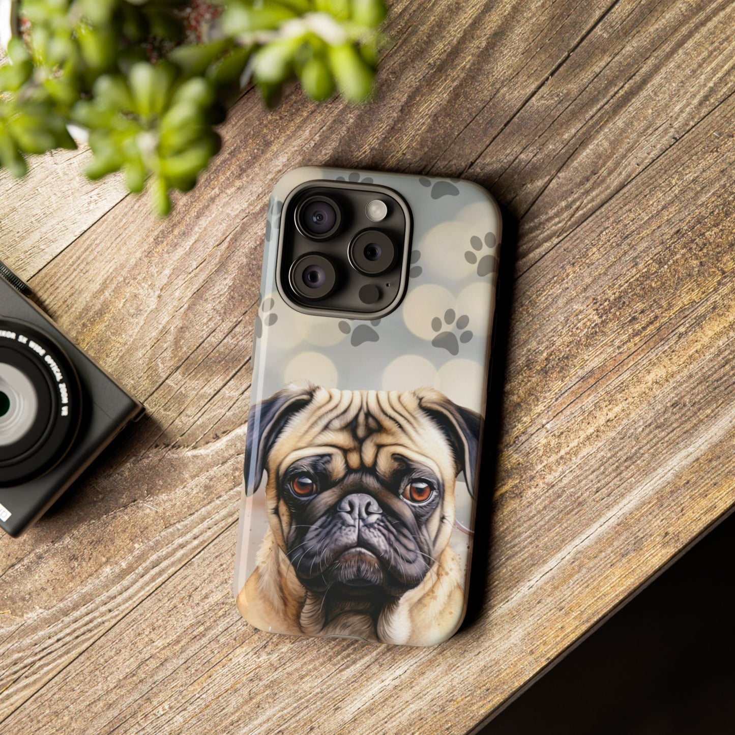 Pug Phone Case by Tough Cases (Apple iPhone, Samsung Galaxy, and Google Pixel)