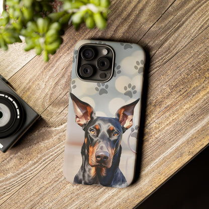 Doberman Phone Case by Tough Cases (Apple iPhone, Samsung Galaxy, and Google Pixel)
