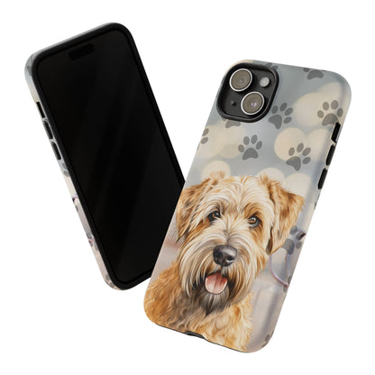 Self-Coated Wheaten Terrier by Tough Cases (Apple iPhone, Samsung Galaxy, and Google Pixel)